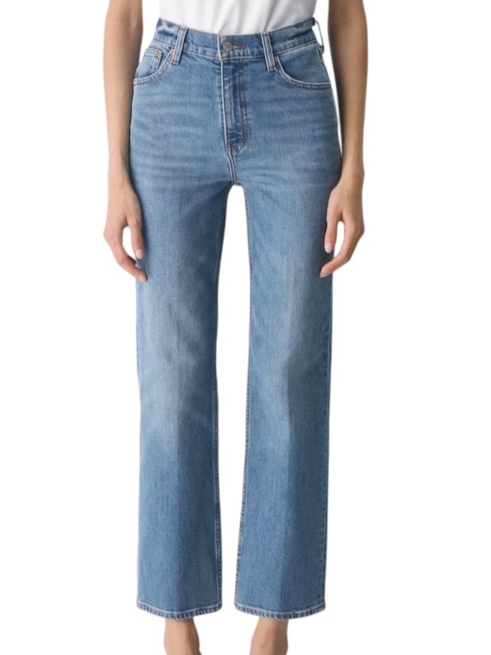 Women's 32 Denim Forum The Arlo Hi-Rise Straight Jean Button Fly